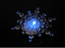LS-0005 LED Color Changed Snowflakes Suction Cup Light Christmas Gift